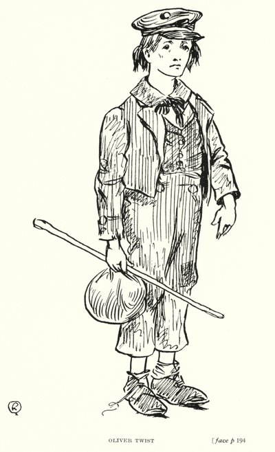 Dickens Charakter: Oliver Twist von Captain Edward Henry Handley Read