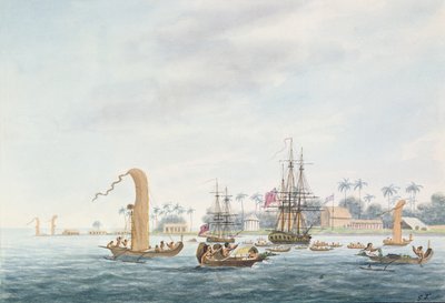 Point Venus, Insel Otahytey, 1792 von Captain George Tobin