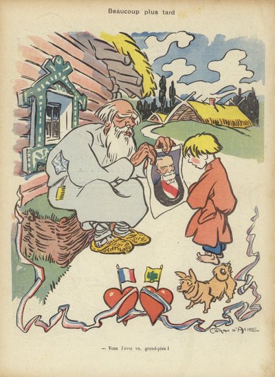 Präsident Loubets Besuch in Russland, Illustration für Le Rire von Caran d Ache
