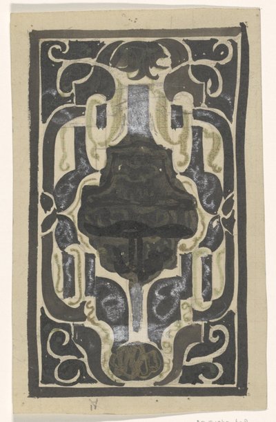 Entwurf für Ex Libris von D.J. Goedkoop von Carel Adolph Lion Cachet