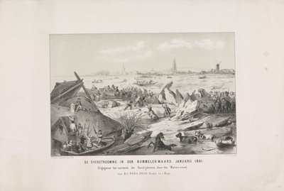 Die Überschwemmung in Bommelerwaard. Januar 1861 von Carel Christiaan Antony Last