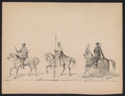 Maskerade der Utrechter Studenten, 1846 (Platte 14) von Carel Christiaan Antony Last