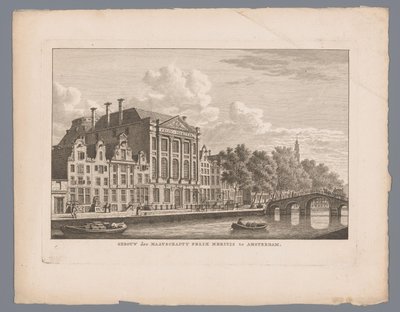 Ansicht von Felix Meritis in Amsterdam von Carel Frederik Bendorp (I)