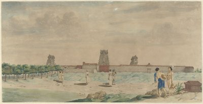 Die große Pagode in Chalembron, Indien von Carel Frederik Reimer