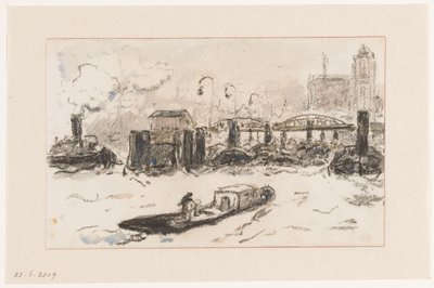 Ansicht des Hafens von Hamburg von Carel Nicolaas Storm van 