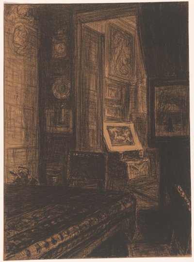 Innenraum eines Wohnzimmers von Carel Nicolaas Storm van 