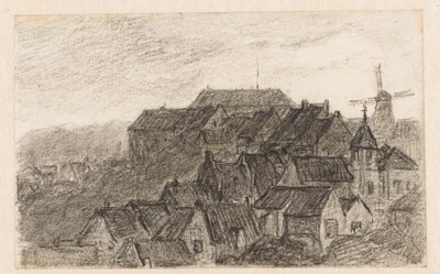 Stadtansicht von Kleve mit Mühle von Carel Nicolaas Storm van 