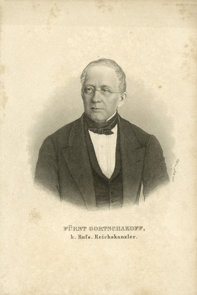 Fürst Alexander Gortschakow, russischer Staatsmann von Carl (after) Mayer