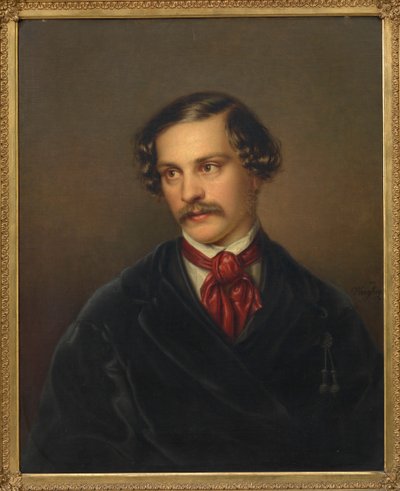 Porträt des Dramatikers und Komponisten Alexander Baumann von Carl Adolph Wangberg