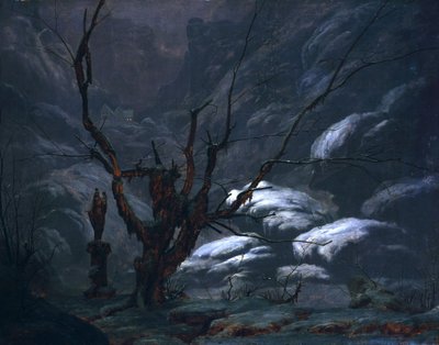 Bergschlucht im Winter von Carl Blechen