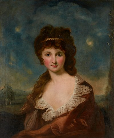 Porträt einer Dame, angeblich Harriet Rochfort (1758-1854) laut Etikett auf der Rückseite von Carl Frederick von Breda
