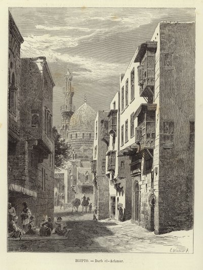 Ägypten - Darb al-Ahmar in Kairo von Carl Friedrich Heinrich Werner