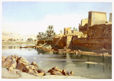 Tempel der Isis in Philae, 1870 von Carl Friedrich Heinrich Werner
