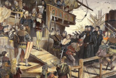Die Einbringung des Seeräubers Klaus Störtebecker in Hamburg von Carl Gehrts