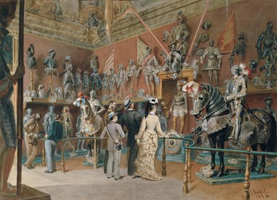 Die Rüstkammer I der Ambraser Sammlung von Carl Goebel der Jüngere