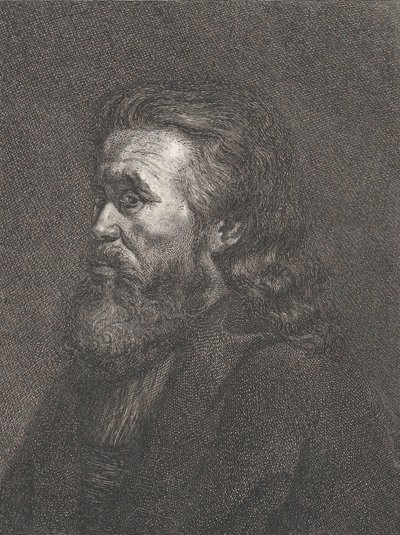 Porträt eines alten Mannes mit Bart, ca. 1767-1807 von Carl Gottlieb Rasp