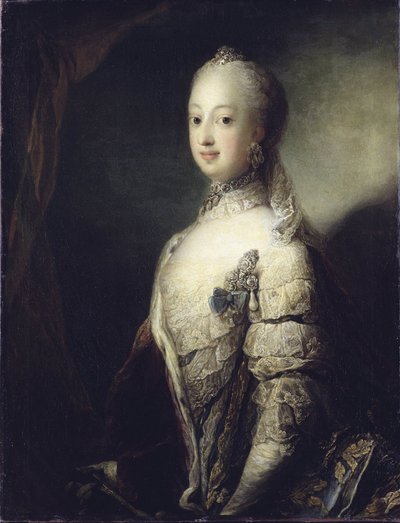 Porträt von Sophia Magdalena von Dänemark, Königin von Schweden von Carl Gustaf Pilo