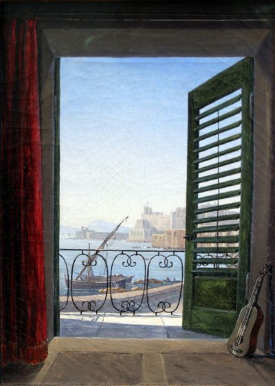 Balkon in Neapel von Carl Gustav Carus