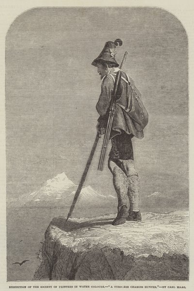 Ausstellung der Society of Painters in Water Colours, Ein Tiroler Gamsjäger von Carl Haag