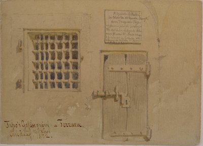 Jassos Gefängnis in Ferrara, 1852 von Carl Haag