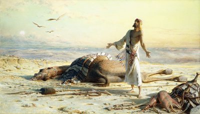 Schiffswrack in der Wüste, 1886 von Carl Haag