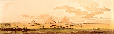Die Pyramiden von Gizeh, 1859 von Carl Haag