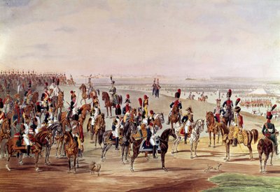 Allgemeines Bild der französischen Kavallerie, um 1809. Illustration von Carl-Heinrich Rahl (1779-1843) nach Wilhelm von Kobell (1766-1855) von Carl Heinrich Rahl