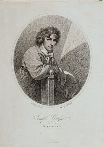 Hüftbild Josef Maria Grassi nach einem Selbstbildnis von Carl Hermann Pfeiffer