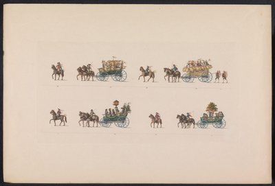 Umzug bei der Hochzeit von Prinzessin Sophie, 1842 (Platte 5) von Carl Hess