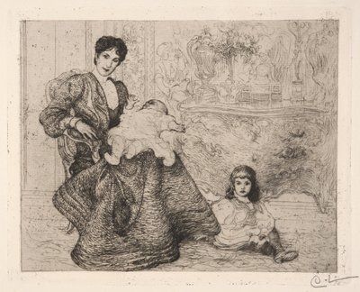 Dora Lamm und ihre Söhne von Carl Larsson