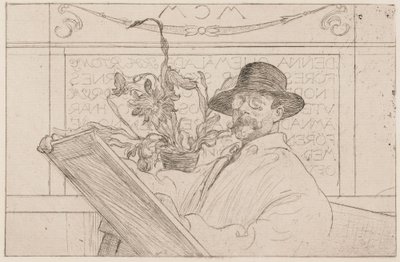 Selbstbildnis von Carl Larsson
