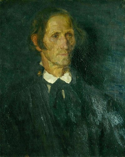 Porträt des Schäfers und Leinenwebers Rupp aus Schwalm von Carl Ludwig Noah Bantzer