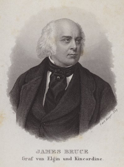 James Bruce, 8. Earl of Elgin, britischer Kolonialgouverneur und Diplomat (Stich) von Carl Mayer