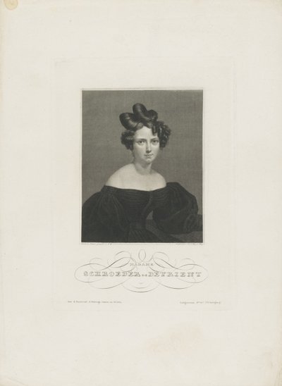 Porträt der Opernsängerin Wilhelmine Schröder-Devrient 1804-1860, um 1840 von Carl Mayer