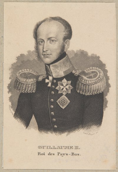 Wilhelm II König der Niederlande von Carl Mayer