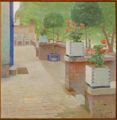 Gartenterrasse von Carl Moll