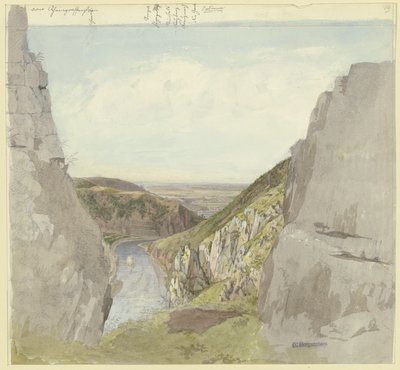 Blick vom Rheingrafenstein ins Nahetal von Carl Morgenstern