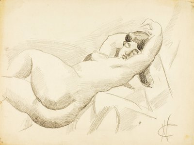 Liegender weiblicher Akt von Carl Newman