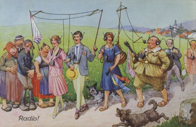 Komische Darstellungen des frühen Radios von Carl Robert Arthur Thiele