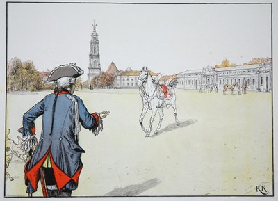 Alter Fritz und sein Lieblingspferd von Carl Röchling
