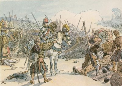 Joachim II. führt die Schlacht in den Türkenkriegen 1542 von Carl Rohling
