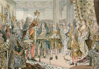 Die Krönung von Friedrich I. von Preußen (1657-1713) in Königsberg 1701 von Carl Rohling