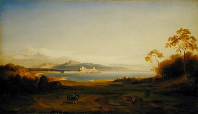 Bucht und Hafen in Korfu, ca. 1842 von Carl Rottmann