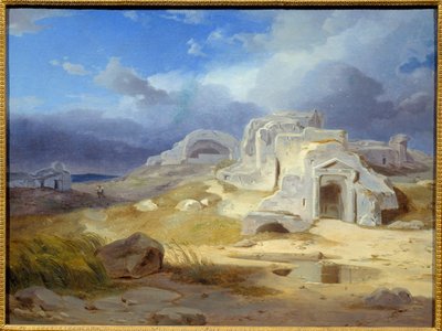 Das Grab von Archimedes in Syrakus. Gemälde von Carl Rottmann (1798 - 1850) von Carl Rottmann