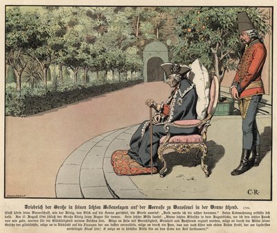 Friedrich der Große von Preußen im Alter von Carl Röchling