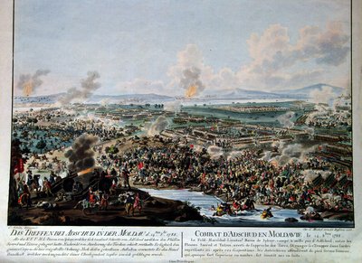 Kampf von Adschud in Moldawien am 14. Oktober 1788 von Carl Schütz