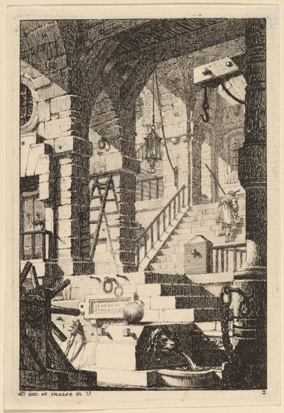 Fantasie eines antiken Gefängnisses von Carl Schütz