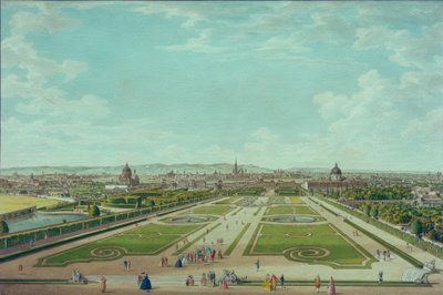 Wien, vom Oberen Belvedere aus gesehen von Carl Schütz
