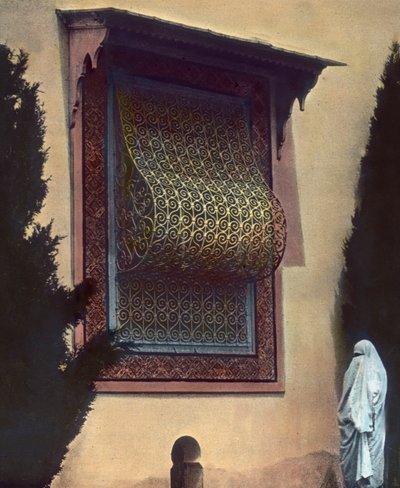 Nordmarokko, Fenster des Harems, Bilddatum: ca. 1910. Carl Simon Archiv von Carl Simon