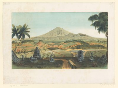 Vulkan Sumbing auf Java (Atlas tot het werk Java) von Carl Wilhelm Mieling (possibly)